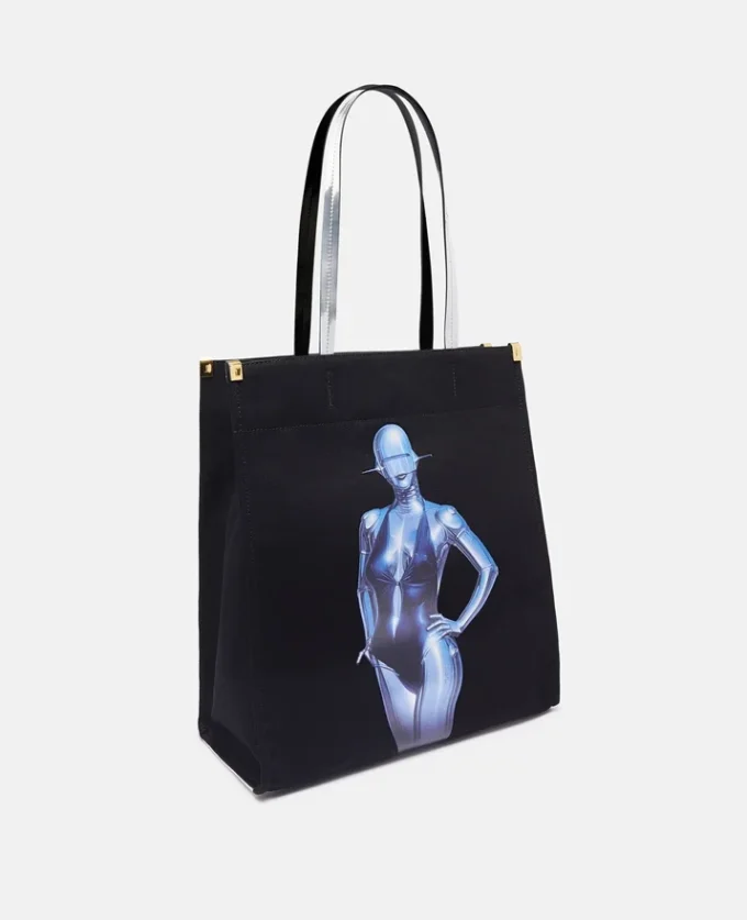 Sexy Robot Graphic Organic Cotton Canvas Tote Bag Sexy Robot Graphic Organic Cotton Canvas Tote Bag