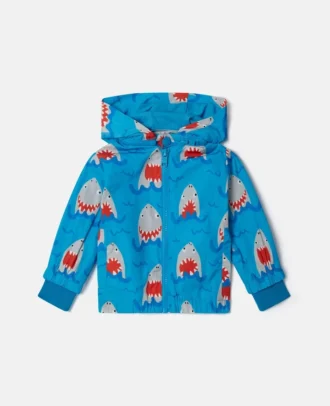 Shark Print Hooded Jacket Shark Print Hooded Jacket