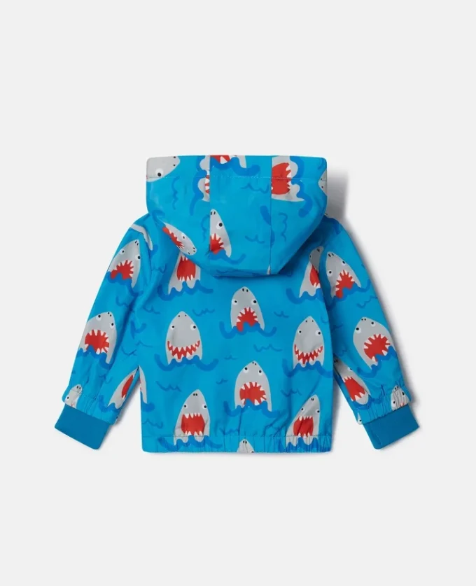 Shark Print Hooded Jacket Shark Print Hooded Jacket
