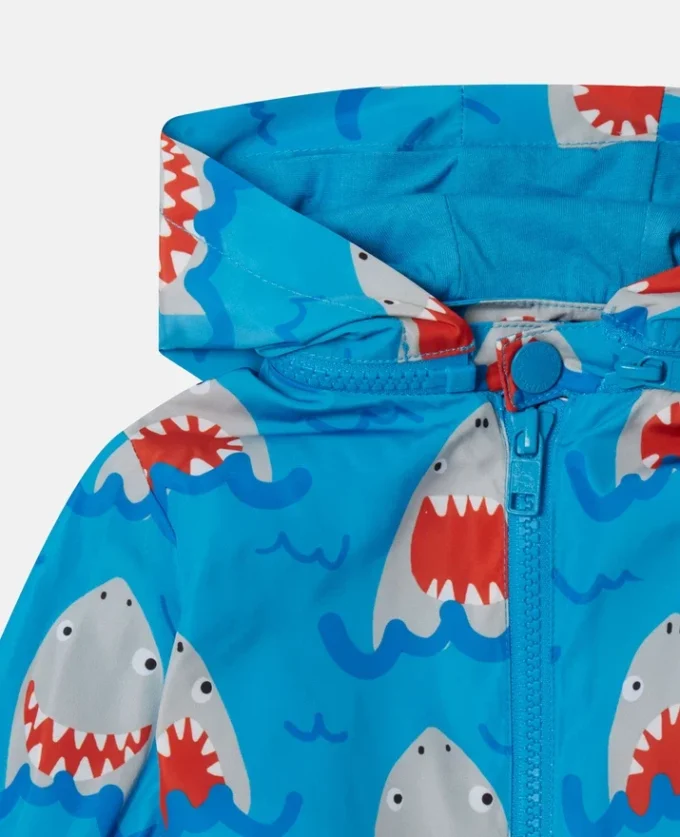 Shark Print Hooded Jacket Shark Print Hooded Jacket
