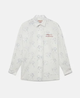 Sheep Can Never Sleep Print Shirt
