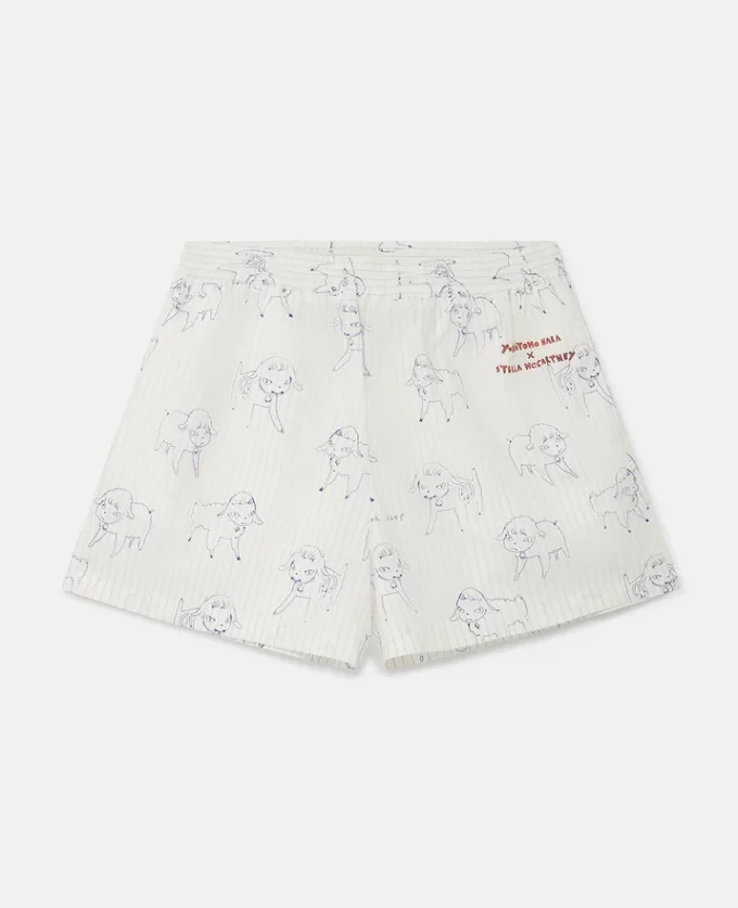 Sheep Can Never Sleep Print Shorts Sheep Can Never Sleep Print Shorts