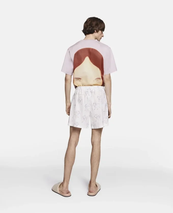 Sheep Can Never Sleep Print Shorts Sheep Can Never Sleep Print Shorts