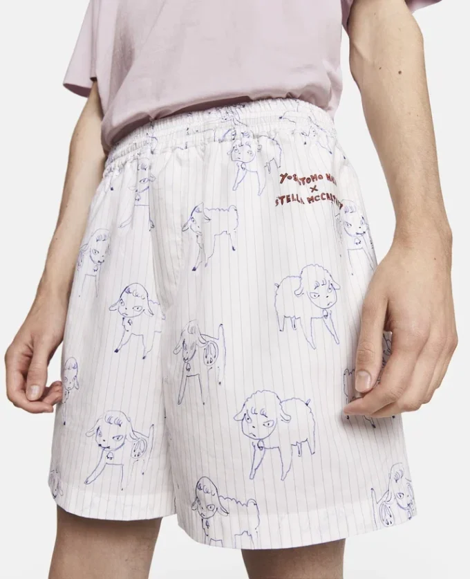 Sheep Can Never Sleep Print Shorts Sheep Can Never Sleep Print Shorts