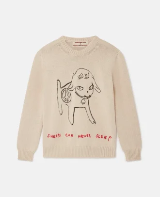 Sheep Embroidery Cotton Sweatshirt Sheep Embroidery Cotton Sweatshirt