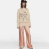 Sheep Embroidery Cotton Sweatshirt Sheep Embroidery Cotton Sweatshirt