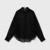 Sheer Polka Dot Chiffon Shirt Sheer Polka Dot Chiffon Shirt