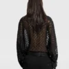 Sheer Polka Dot Chiffon Shirt Sheer Polka Dot Chiffon Shirt
