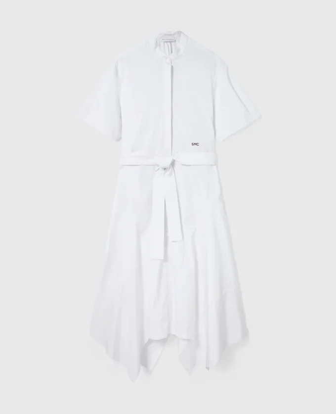 Short Sleeve Belted Midi Dress Short Sleeve Belted Midi Dress