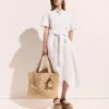 Short Sleeve Belted Midi Dress Short Sleeve Belted Midi Dress