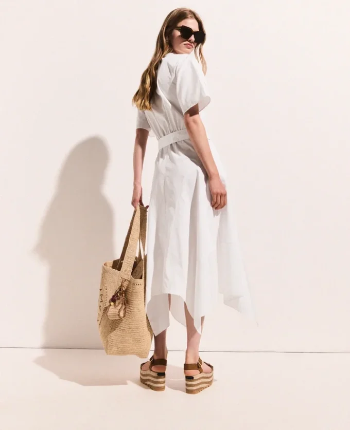 Short Sleeve Belted Midi Dress Short Sleeve Belted Midi Dress