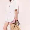Short Sleeve Paneled Shirt Short Sleeve Paneled Shirt