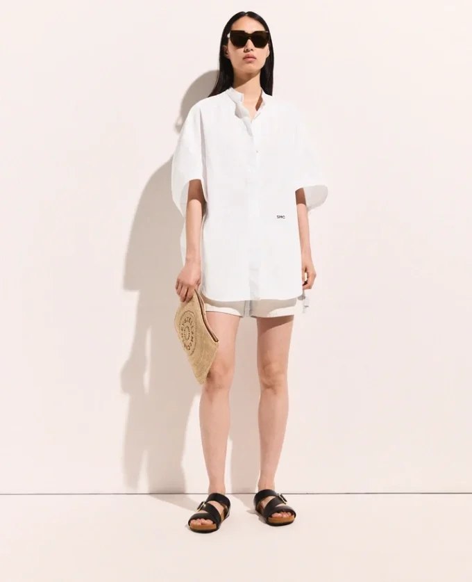 Short Sleeve Paneled Shirt Short Sleeve Paneled Shirt