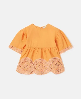 Short-Sleeve Popeline Top