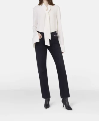 Silk Crêpe de Chine Pussybow Shirt Silk Crêpe de Chine Pussybow Shirt