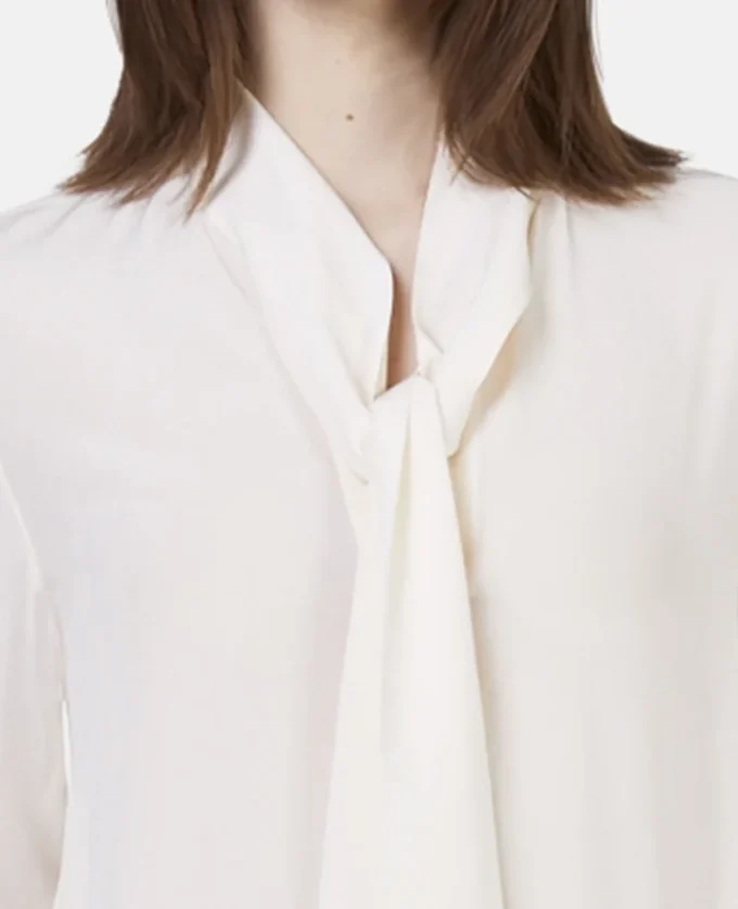 Silk Crêpe de Chine Pussybow Shirt Silk Crêpe de Chine Pussybow Shirt