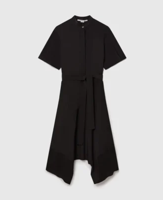 Silk Crêpe de Chine Shirt Dress
