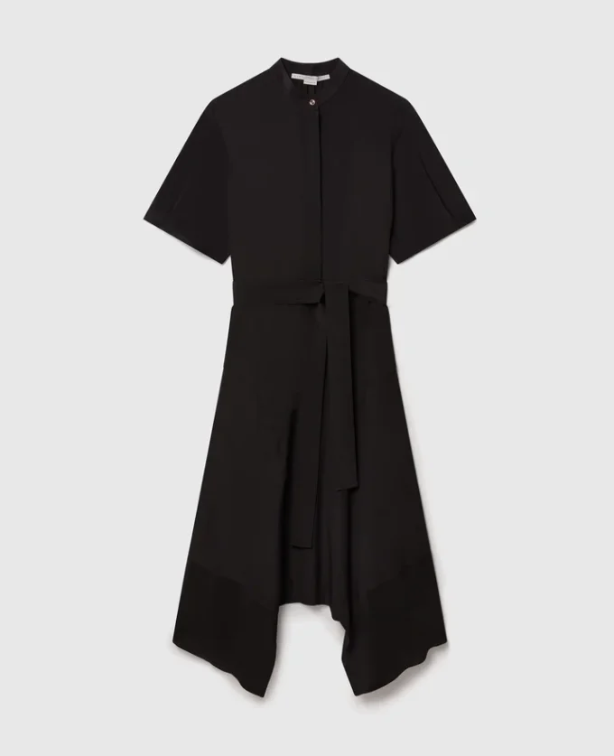 Silk Crêpe de Chine Shirt Dress