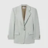 Single-Breasted Boyfriend Blazer Single-Breasted Boyfriend Blazer
