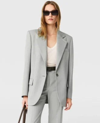 Single-Breasted Boyfriend Blazer