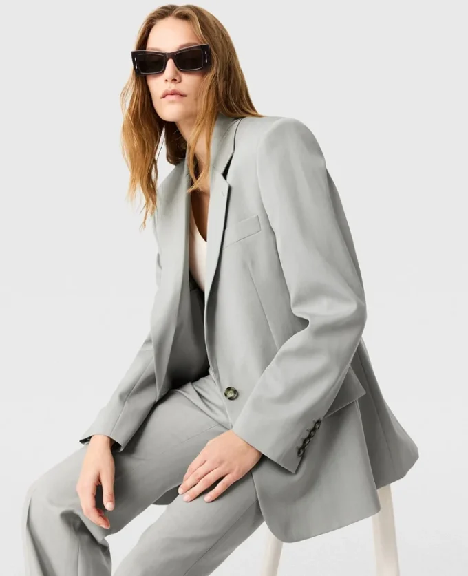 Single-Breasted Boyfriend Blazer Single-Breasted Boyfriend Blazer