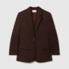Single-Breasted Peak-Lapel Blazer Single-Breasted Peak-Lapel Blazer