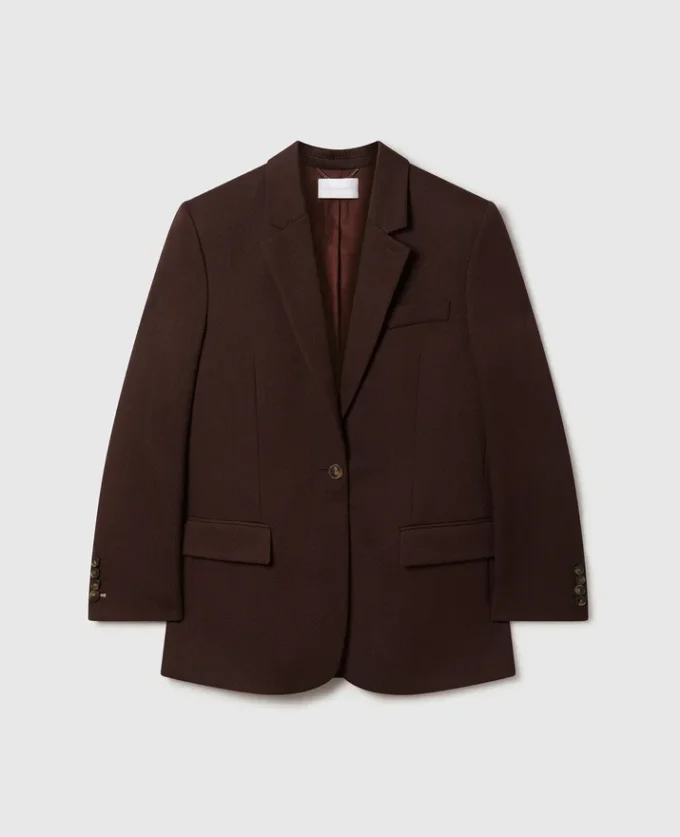 Single-Breasted Peak-Lapel Blazer Single-Breasted Peak-Lapel Blazer