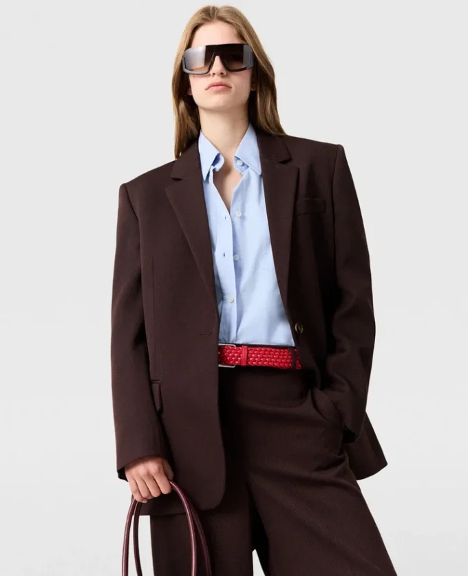 Single-Breasted Peak-Lapel Blazer Single-Breasted Peak-Lapel Blazer