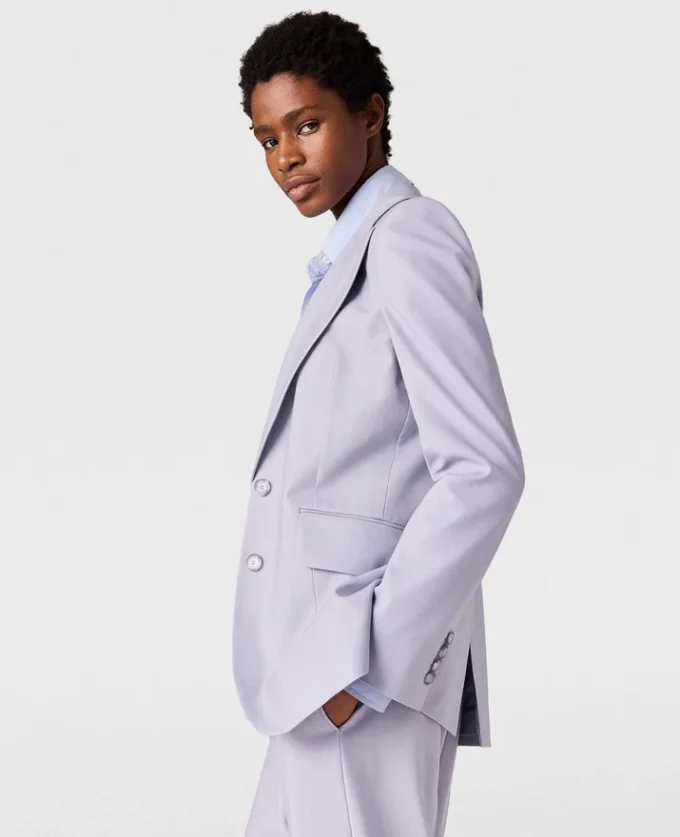 Single-Breasted Peak-Lapel Blazer Single-Breasted Peak-Lapel Blazer
