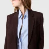 Single-Breasted Peak-Lapel Blazer Single-Breasted Peak-Lapel Blazer