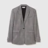 Single-Breasted Pinstripe Jacket Single-Breasted Pinstripe Jacket