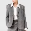 Single-Breasted Pinstripe Jacket Single-Breasted Pinstripe Jacket