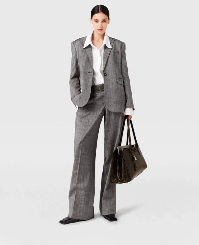 Single-Breasted Pinstripe Jacket Single-Breasted Pinstripe Jacket