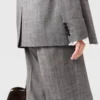 Pinstripe Pleated Straight-Leg Pants Pinstripe Pleated Straight-Leg Pants