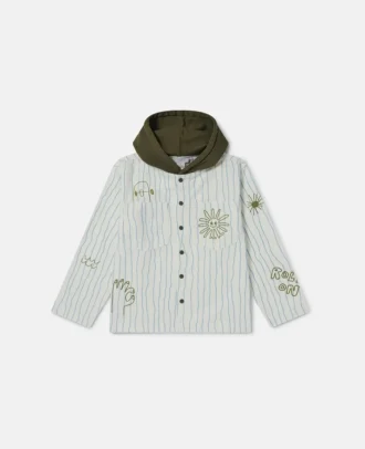 Skateboard Print Hooded Jacket Skateboard Print Hooded Jacket