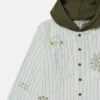 Skateboard Print Hooded Jacket