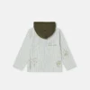 Skateboard Print Hooded Jacket
