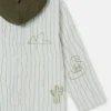 Skateboard Print Hooded Jacket