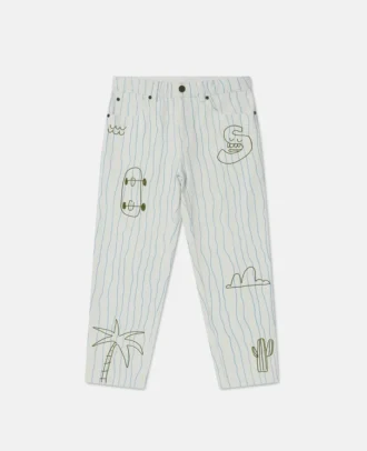 Skateboard Print Jeans