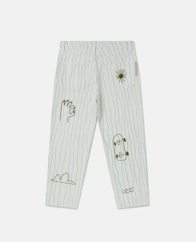 Skateboard Print Jeans