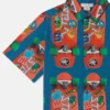 Skateboard Print Short-Sleeve Shirt