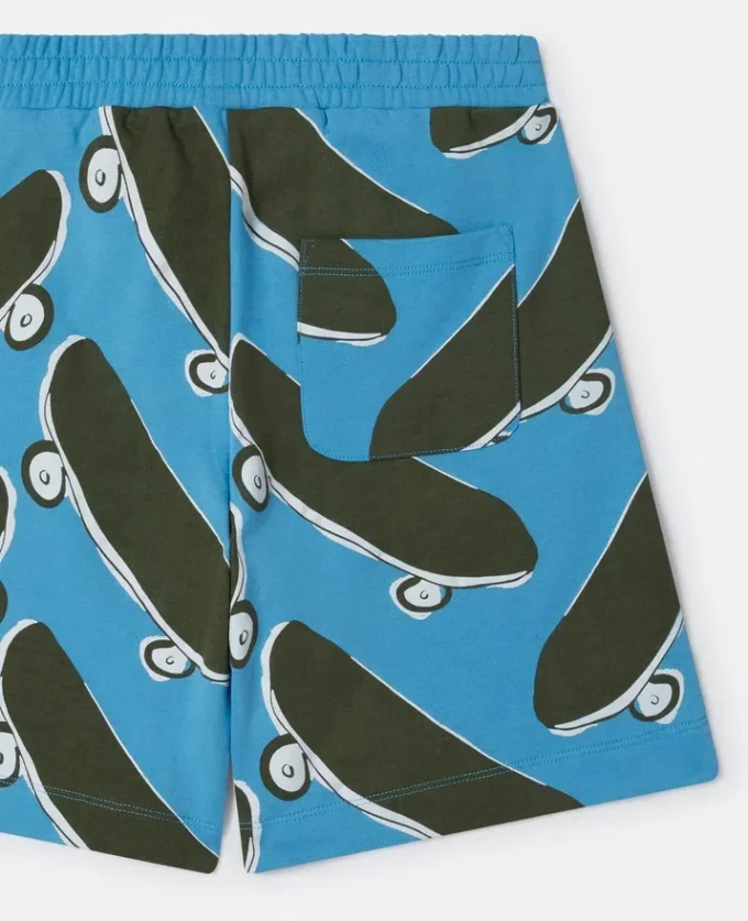 Skateboard Print Shorts Skateboard Print Shorts