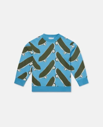 Skateboard Print Sweatshirt