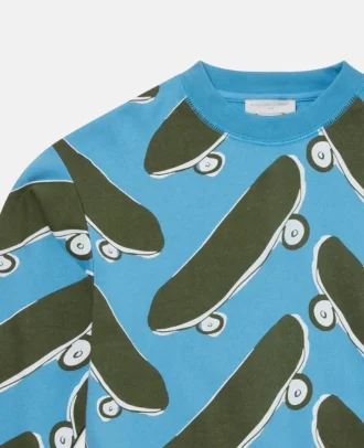 Skateboard Print Sweatshirt