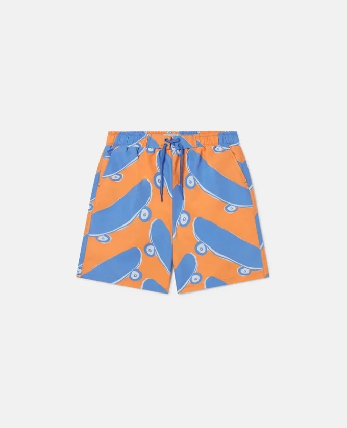 Skateboard Print Swim Shorts Skateboard Print Swim Shorts