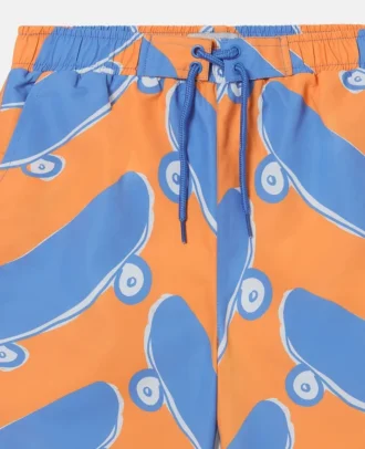 Skateboard Print Swim Shorts