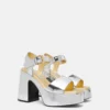 Skyla Double-Chromatic Mirrored Platform Sandals Skyla Double-Chromatic Mirrored Platform Sandals