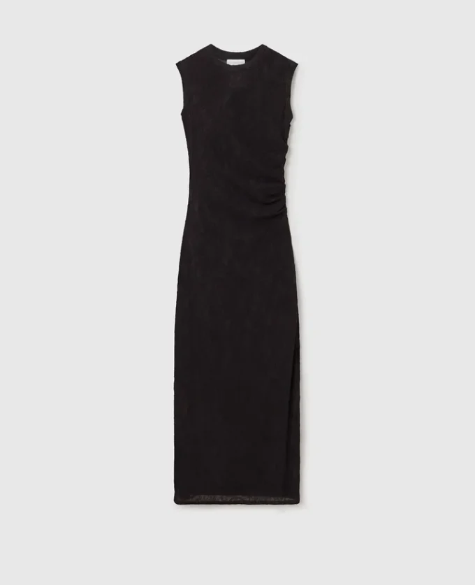 Sleeveless Crewneck Lace Midi Dress Sleeveless Crewneck Lace Midi Dress