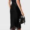 Sleeveless Lace Satin Midi Dress Sleeveless Lace Satin Midi Dress