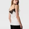 Sleeveless Lace Satin Top Sleeveless Lace Satin Top